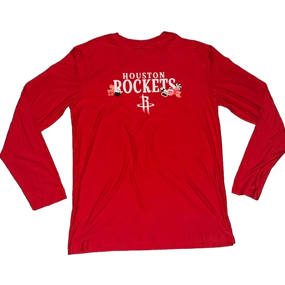 Houston Rockets Holiday‎ Sleep Shirt Size Large Oversized NBA Christmas